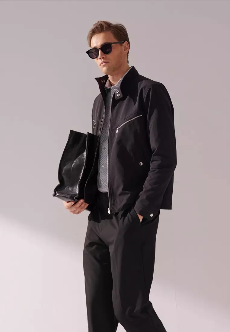 Black Harrington Jacket