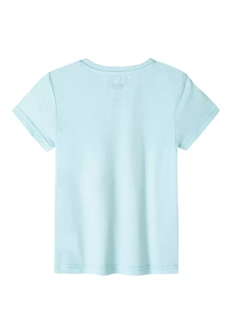 Boys Graphic Print Blue T-Shirt (Little Kids)