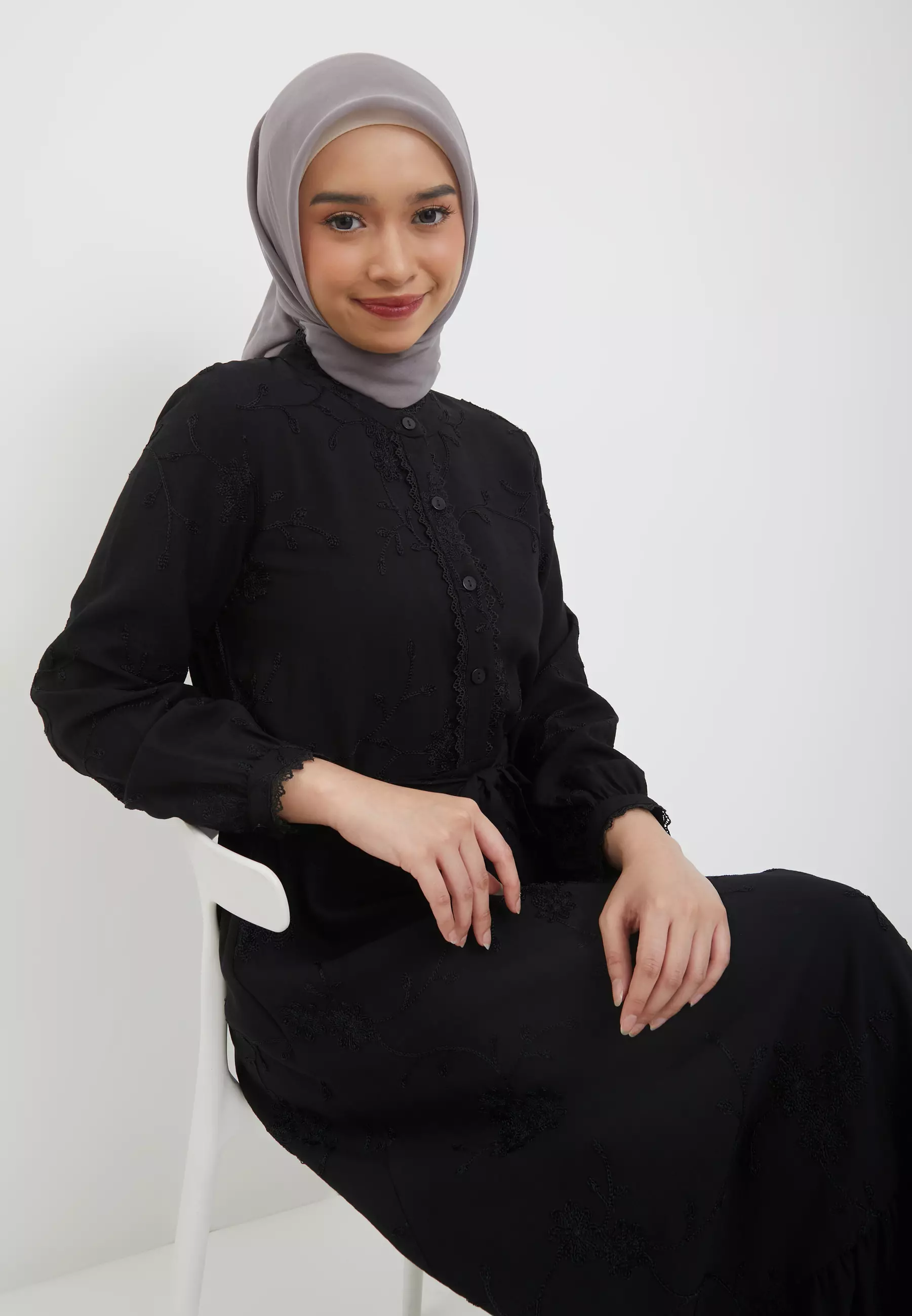 Geela X Aurelie Hermansyah - Bahira Black Dress (G.42147)