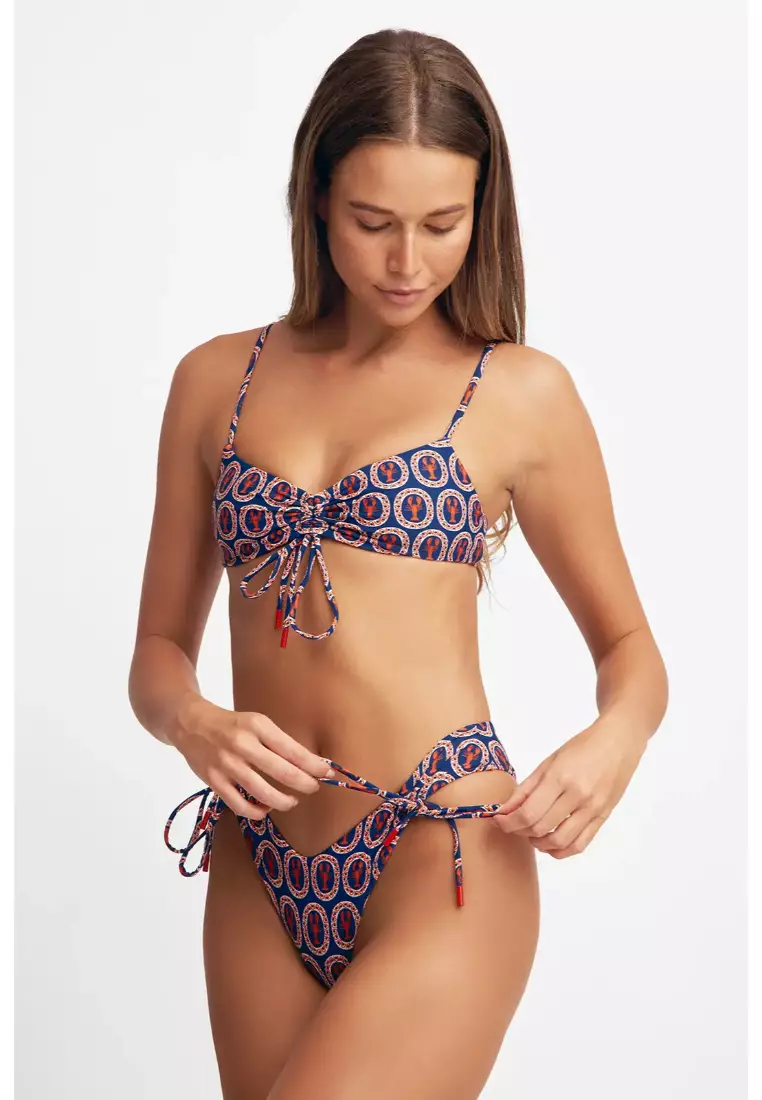 Sophia Scrunched Bikini Top / Lobsta