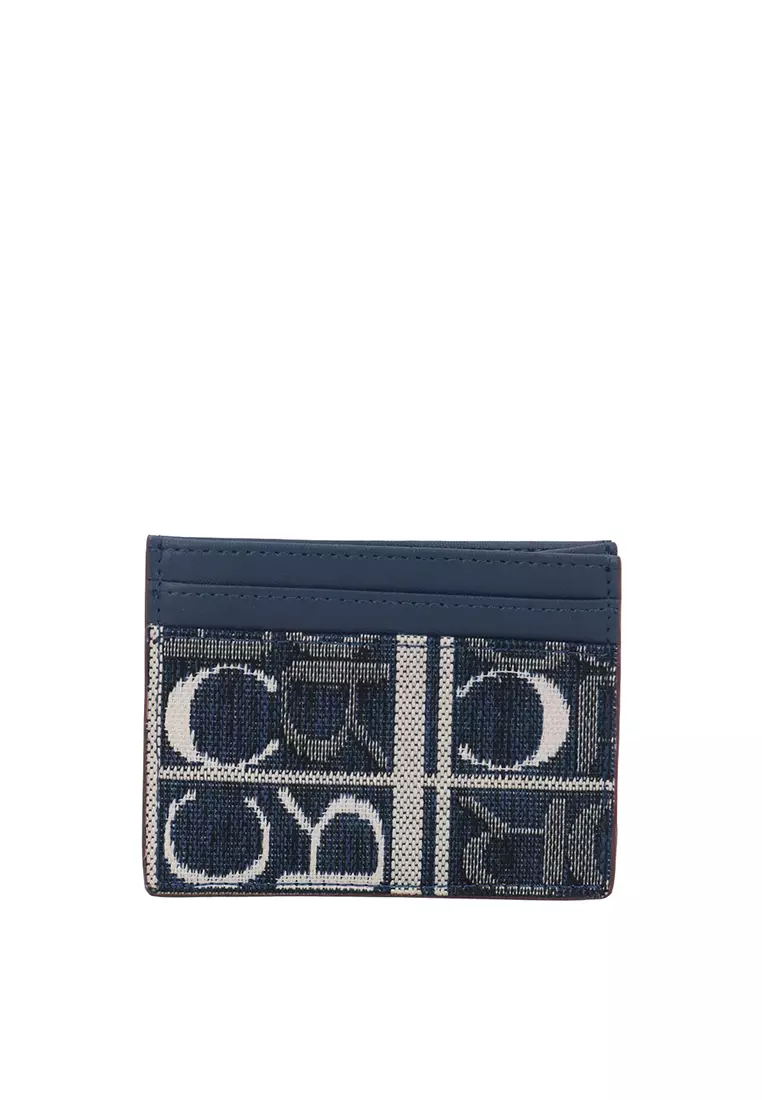 CR Carlo GEO Jacquard Ava Card Holder - Dark Blue