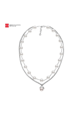 Pearly Lustre silver Asian Civilisations Museum Freshwater Pearl Necklace WN00217 - Pearly Lustre AD8EBACEB87D62GS_1