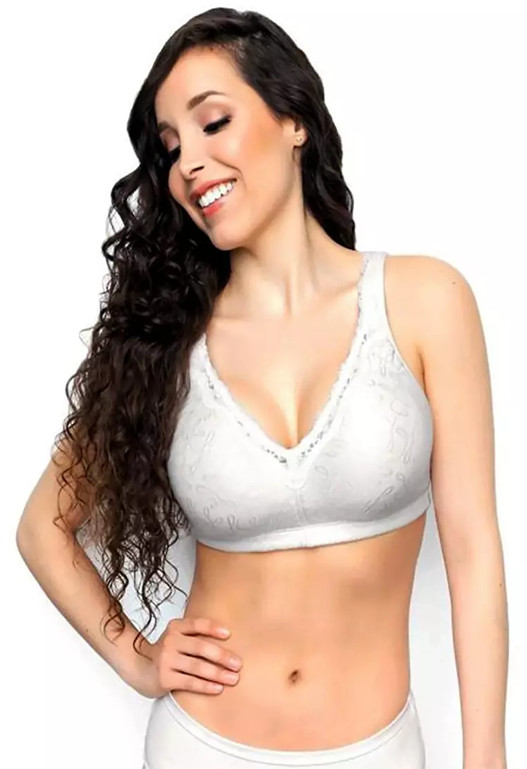 Exquisite Form Fully Covered Bra Size 42DD White Comfort U-Back Shape  Underwire