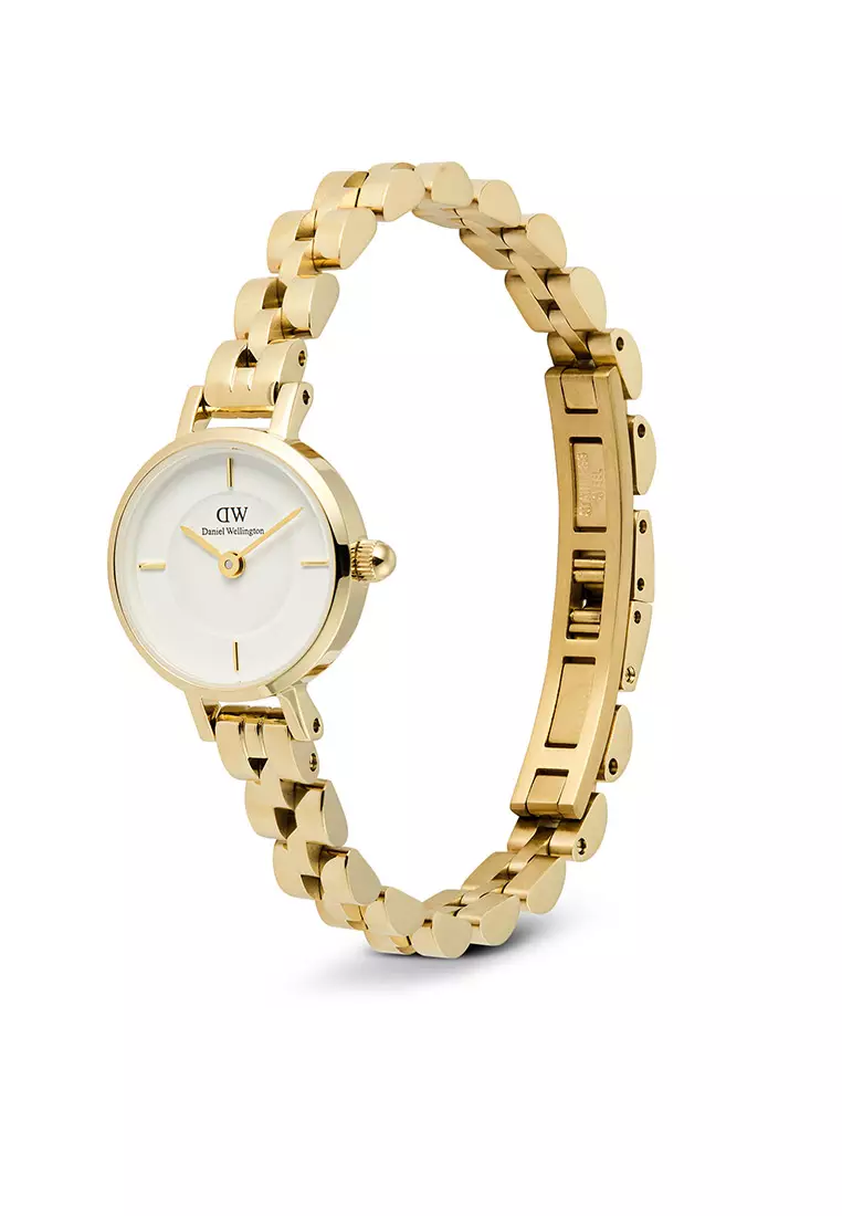 Petite Mini Arch 3-Link White Gold Women Watch stainless steel watch DW Official Authentic Original