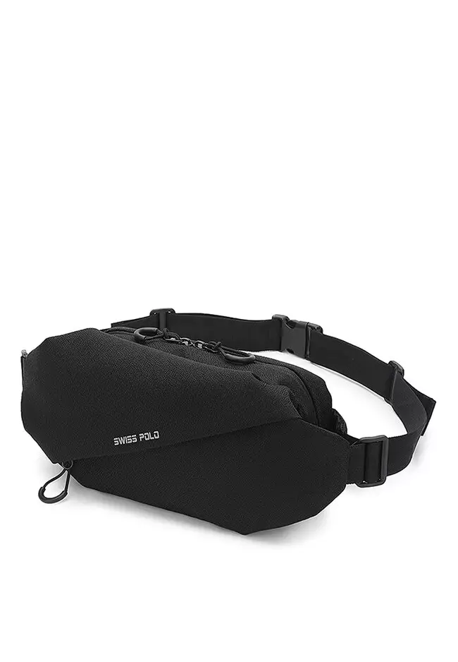 Men's Chest Bag / Sling Bag / Crossbody Bag - Black