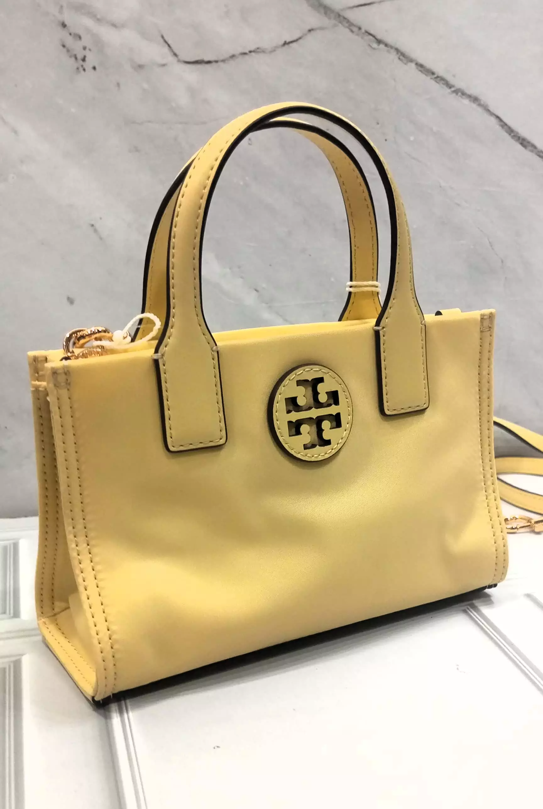 TB Ella Mini Tote Bag Nylon Lemon Sugar