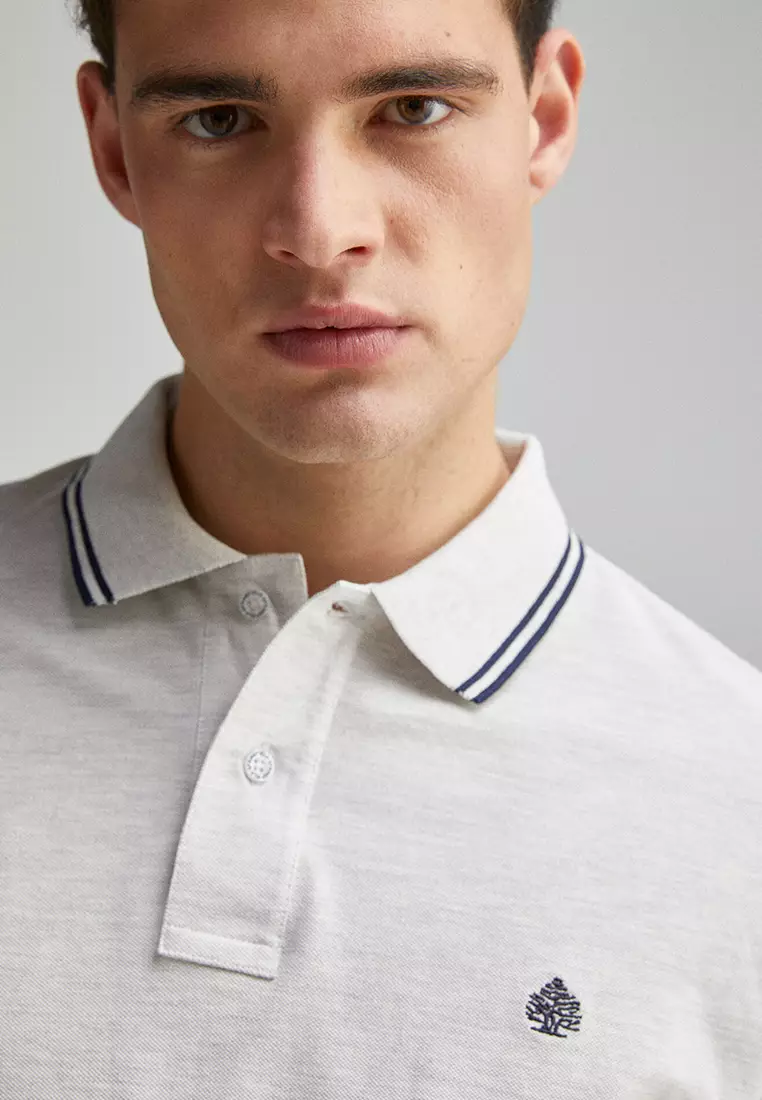 Regular Fit Contrast Details Piqué Polo Shirt