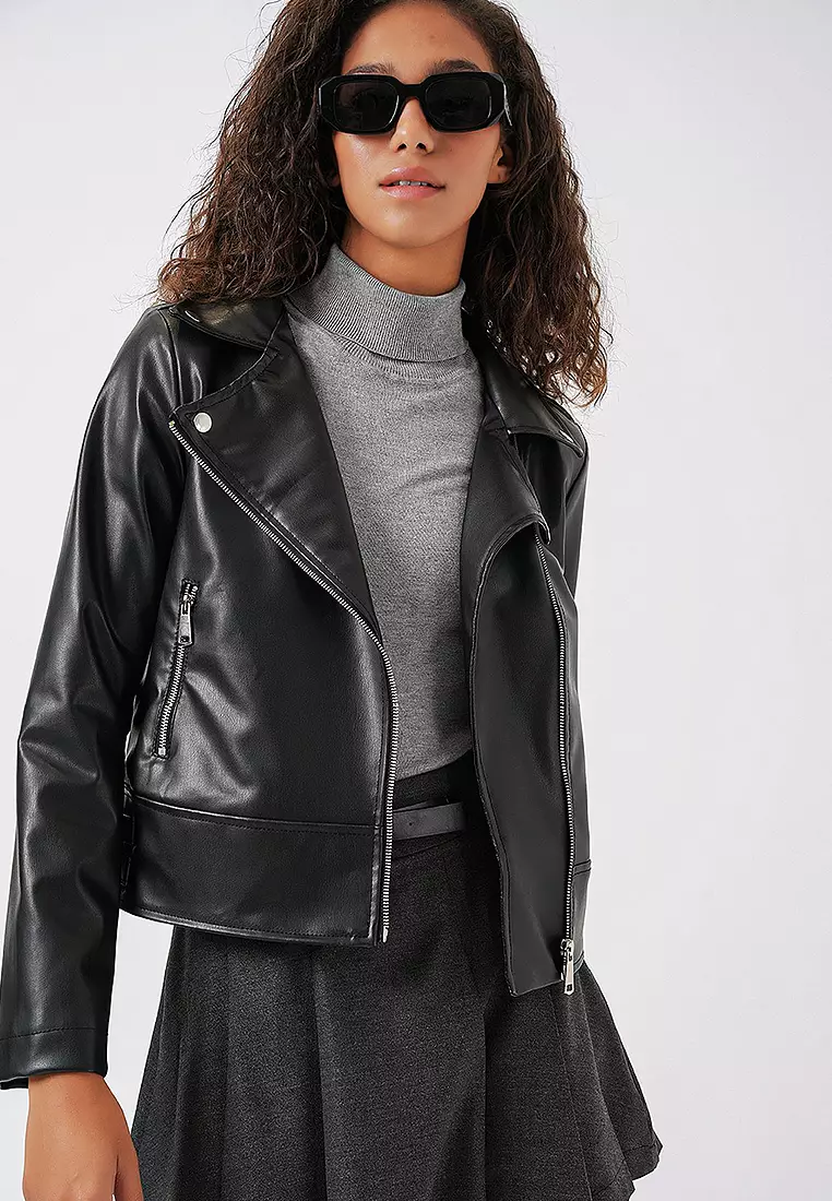 Faux Leather Jacket