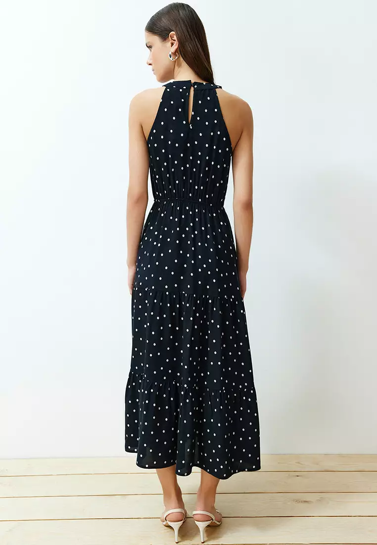 trendyol polka dot dress