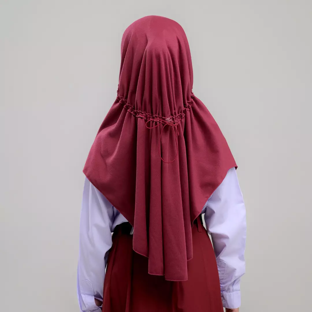 Rabbani - Jilbab / Hijab / Kerudung Sekolah Instan Raven Exclusive - Red S
