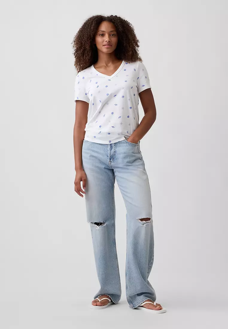 Buy GAP Short Sleeves Fave Top 2026 Online | ZALORA