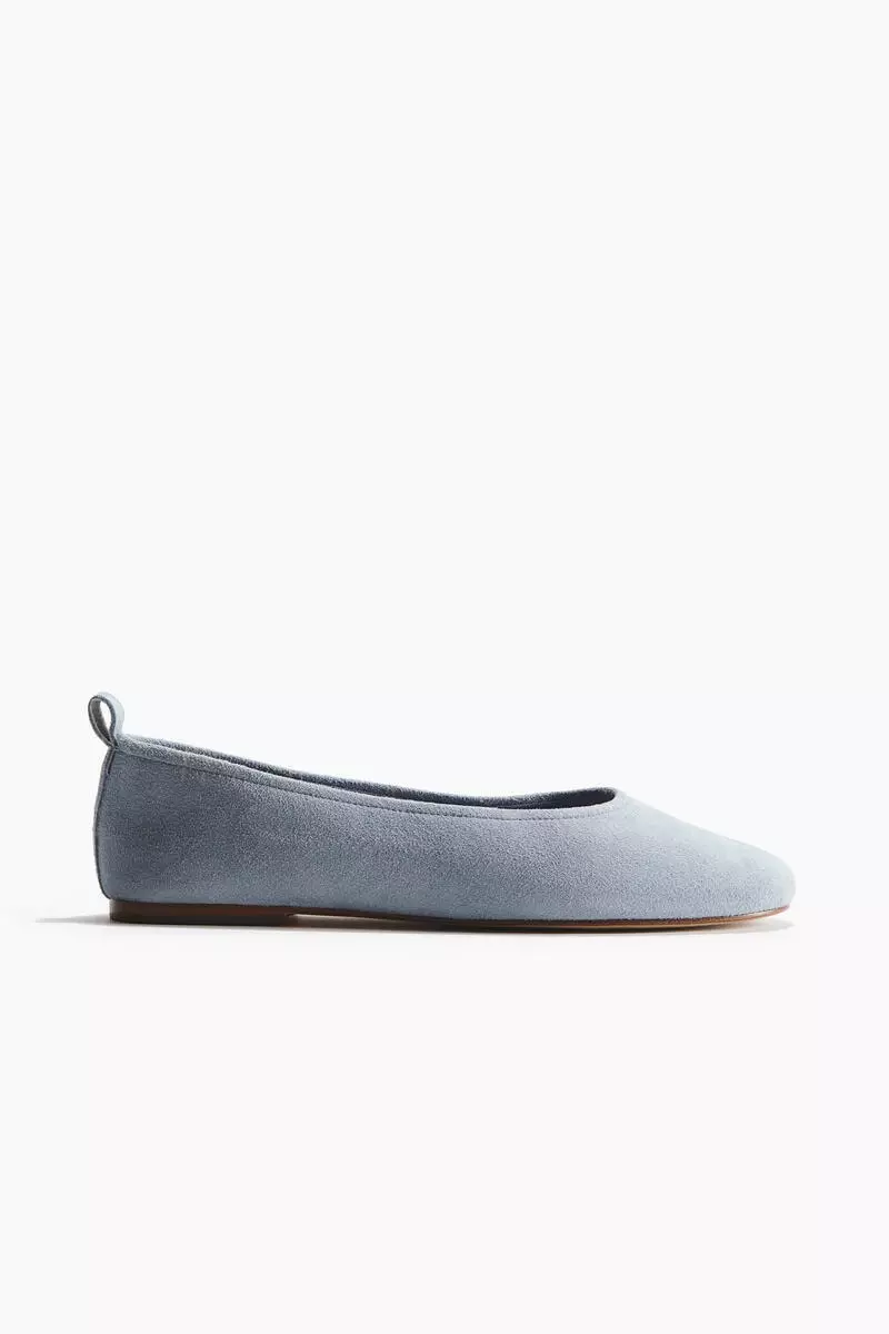 Suede ballet flats