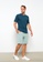 LC WAIKIKI green Standard Pattern Waist Elastic Men's Shorts 8754EAA1113692GS_1
