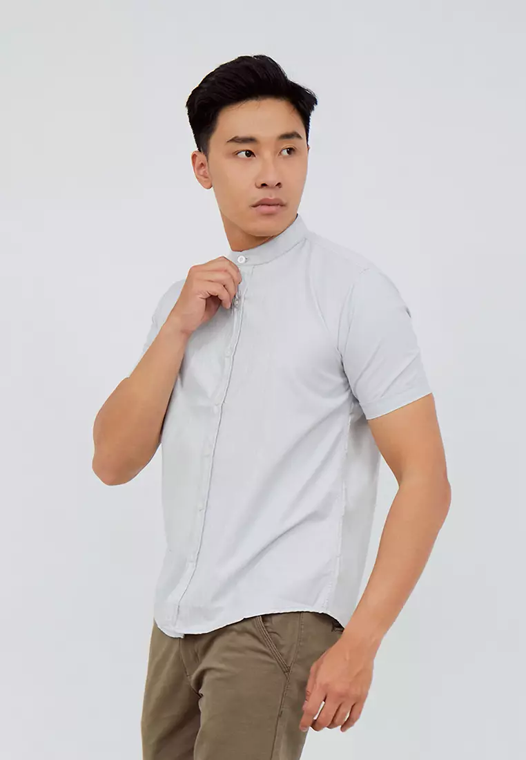 Carvil Baju Koko Pria Aydin Grey