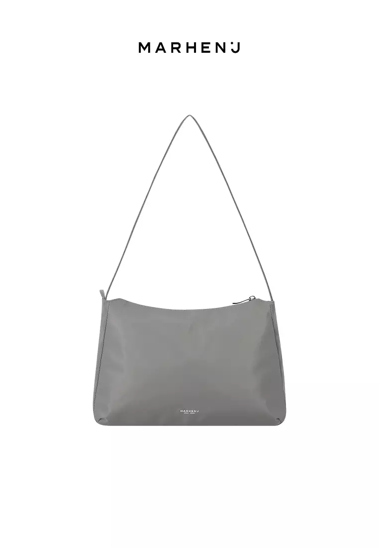 CIA L Nylon Crossbody Bag Gray