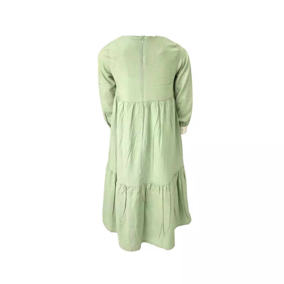 Pingu Gamis Anak Perempuan Bordir Flower Sage Q94301531
