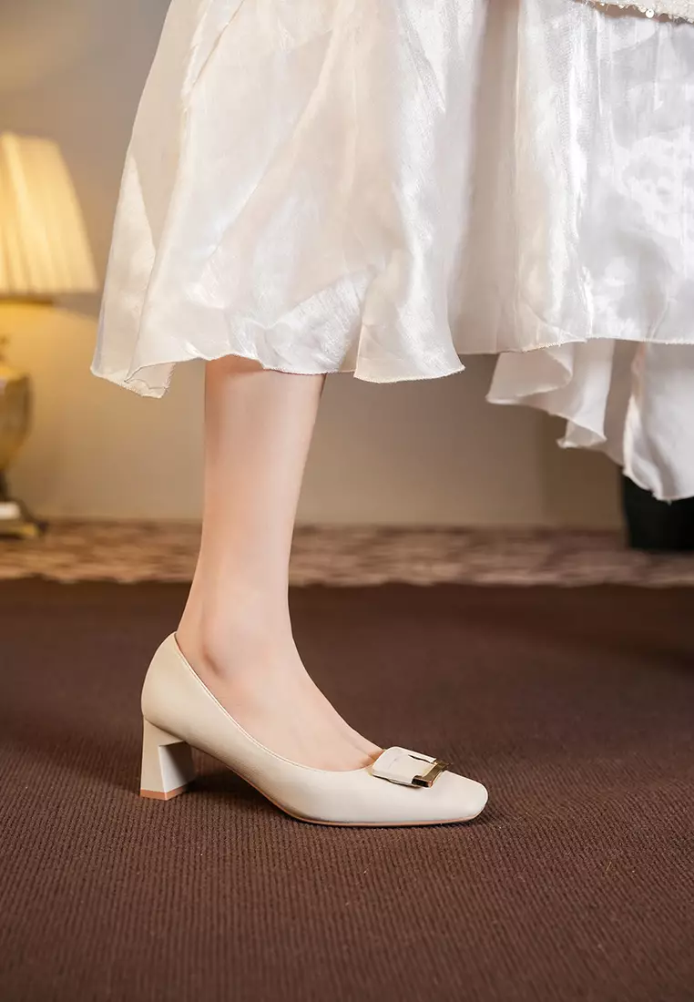 5CM 方扣粗跟高跟鞋 BY2355-20
