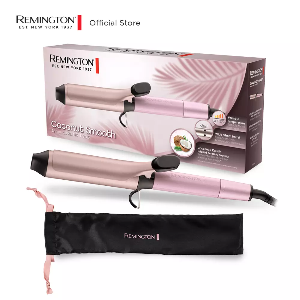 Remington Pengeriting Rambut Coconut Smooth Curling Tong CI5901