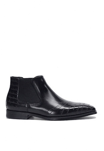 Twenty Eight Shoes black VANSA  Vintage Leather Elastic Boots  VSM-B28310 5868ESHC013ECBGS_1