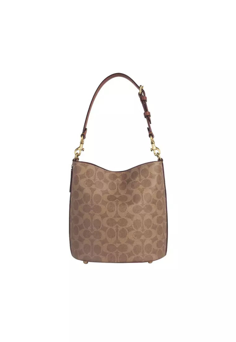 Willow Women's Shoulder Bag In Brown Yellow and Caramel CW602