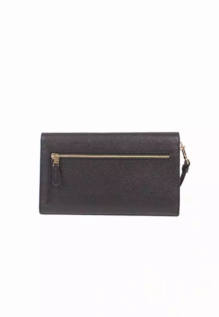 Coach Travel Envelope C0707 Wallet In Black