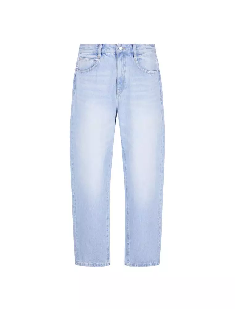 Fitted Denim Long Pants