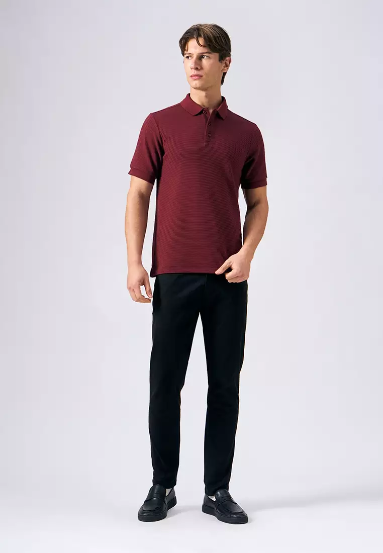 O.O.O. Textured Polo Shirt