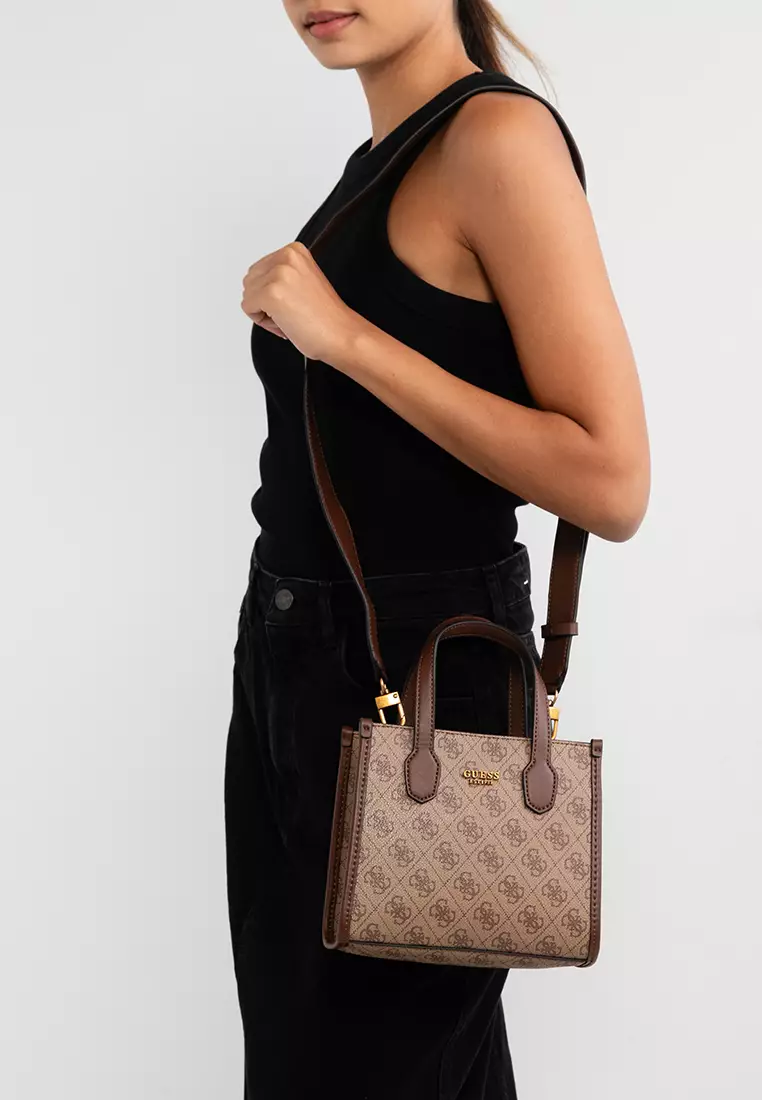 Guess Women's Silvana Handbag 2- Mini Tote Bag NWT