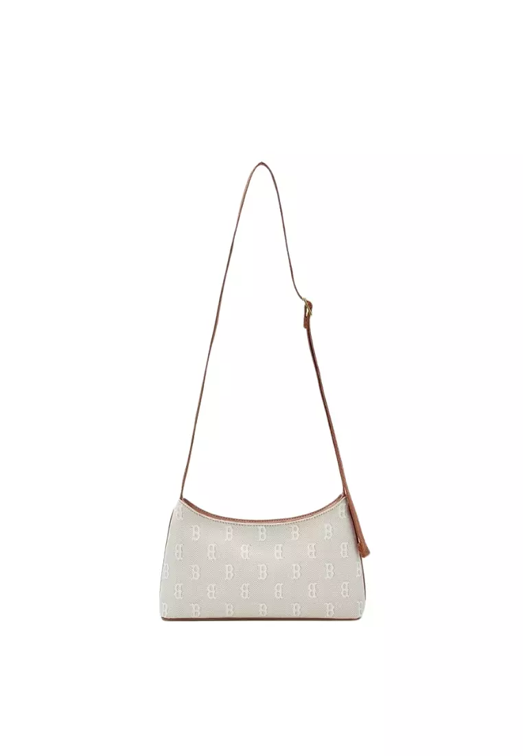 Classic Monogram Jacquard Cross Bag - Boston Beige