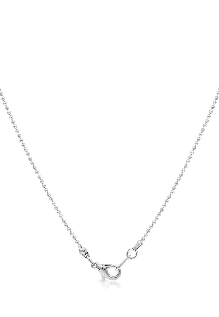 Rhodium Timeless 45cm/18inch - 66cm/26inch Ball Chain Necklace