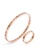 CELOVIS gold CELOVIS - Chantal Roman Numeral Bangle + Ring Jewellery Set in Rose Gold E8FEDAC7DF5B17GS_1