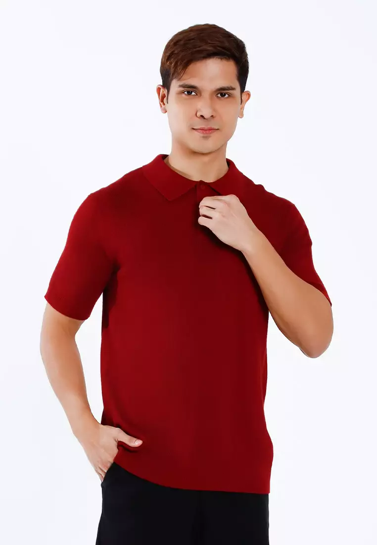 Forest Fancy Knitted Collar Shirts Men Sweater Men Knitwear | Baju Sweater Lelaki Knitwear - 621408-56