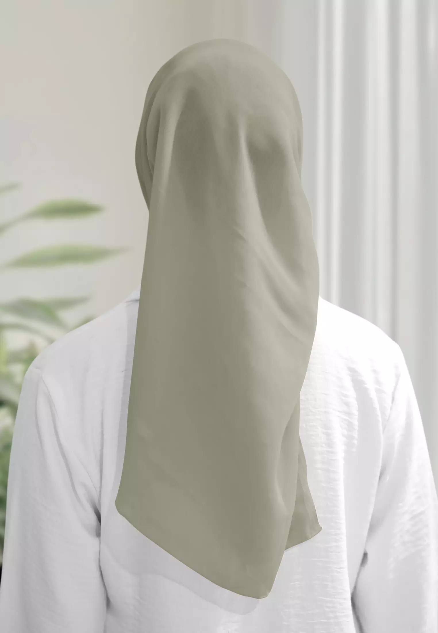 Haura Scarf Paris | Hijab Segiempat | Plain Paris Hijab Polos - Dark Green