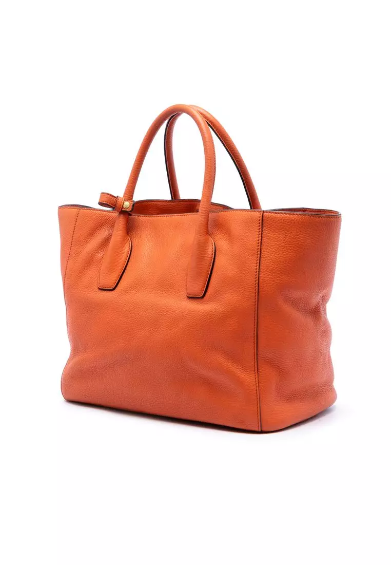 Pre-Loved Prada Vitello Daino Open Convertible Tote