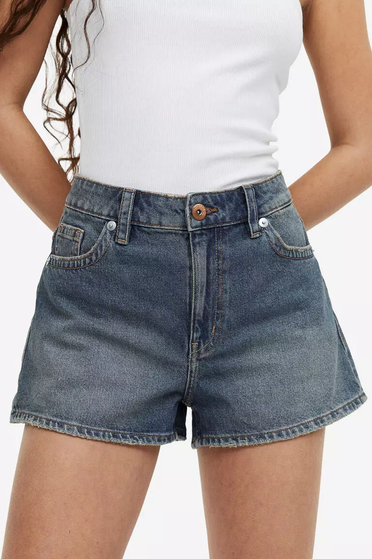 Denim shorts
