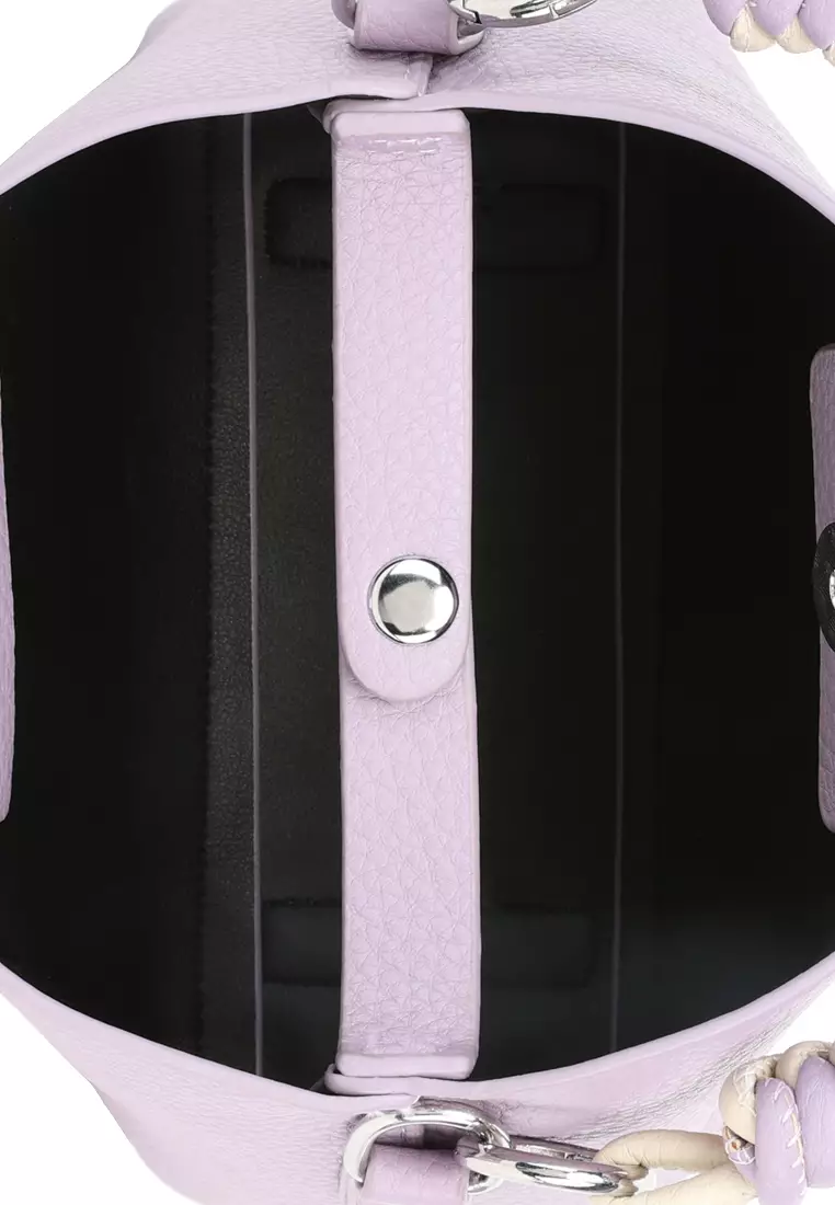 Cable Cord Strap Mini Bag In Purple