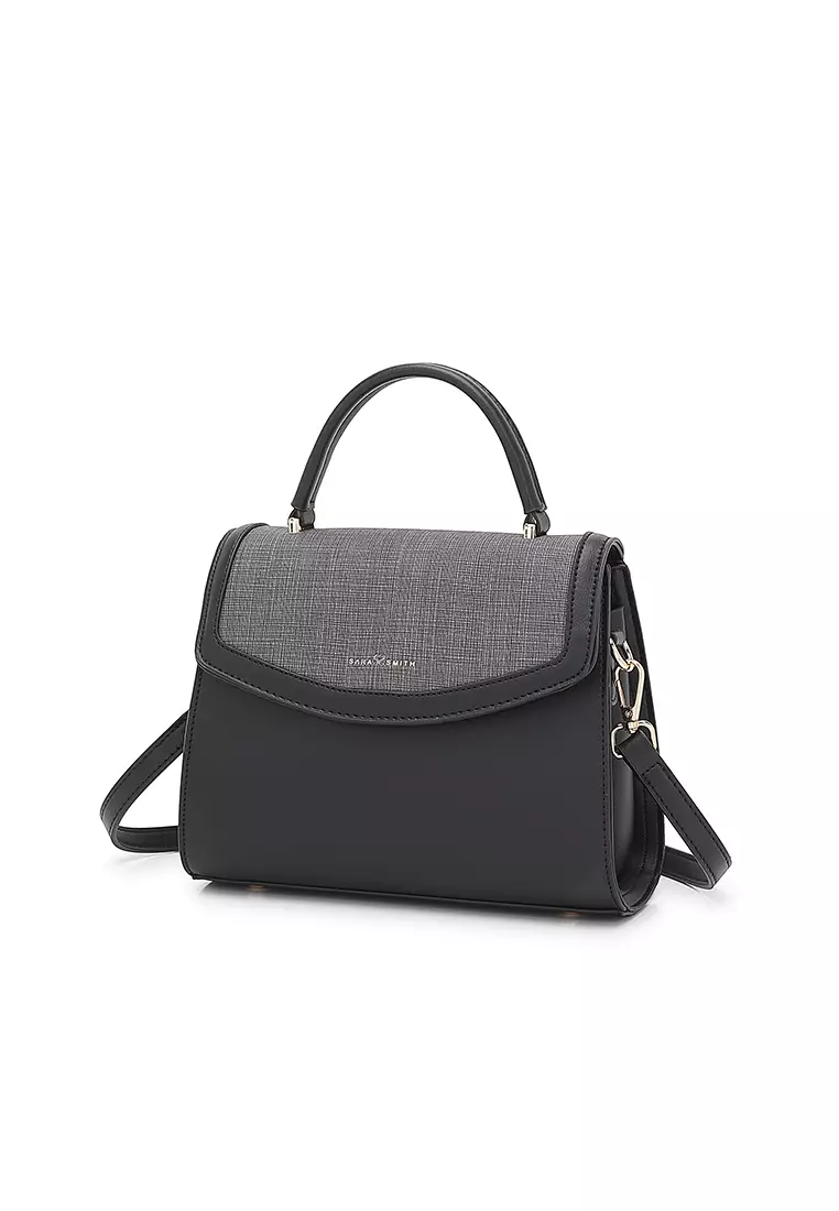 Women's Top Handle Bag / Sling Bag / Crossbody Bag - Black