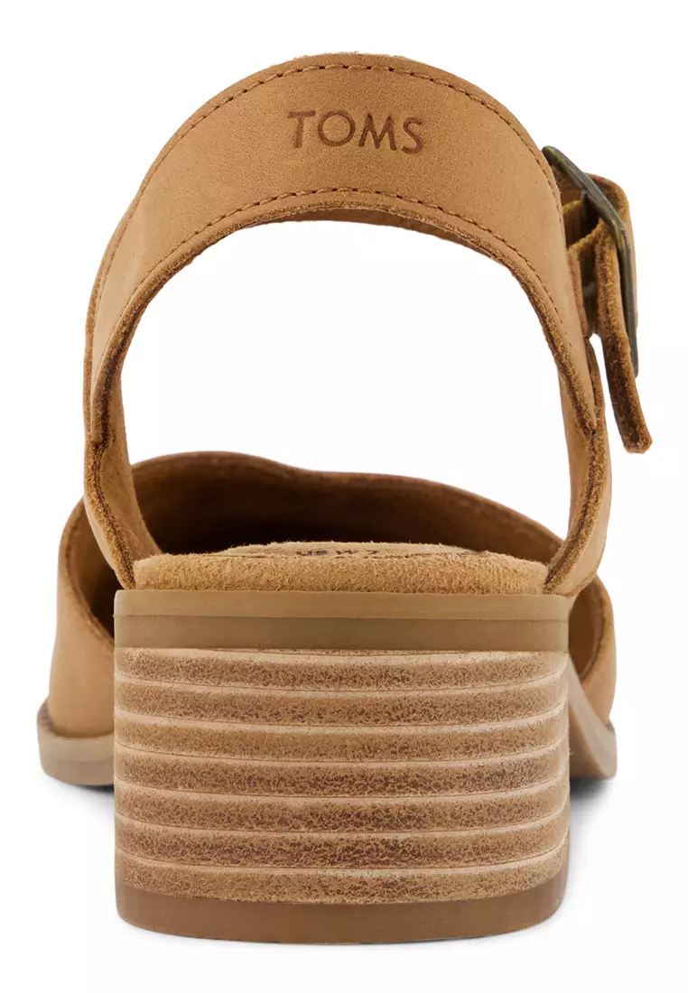 TOMS Women Jaclyn Brown Leather Heels