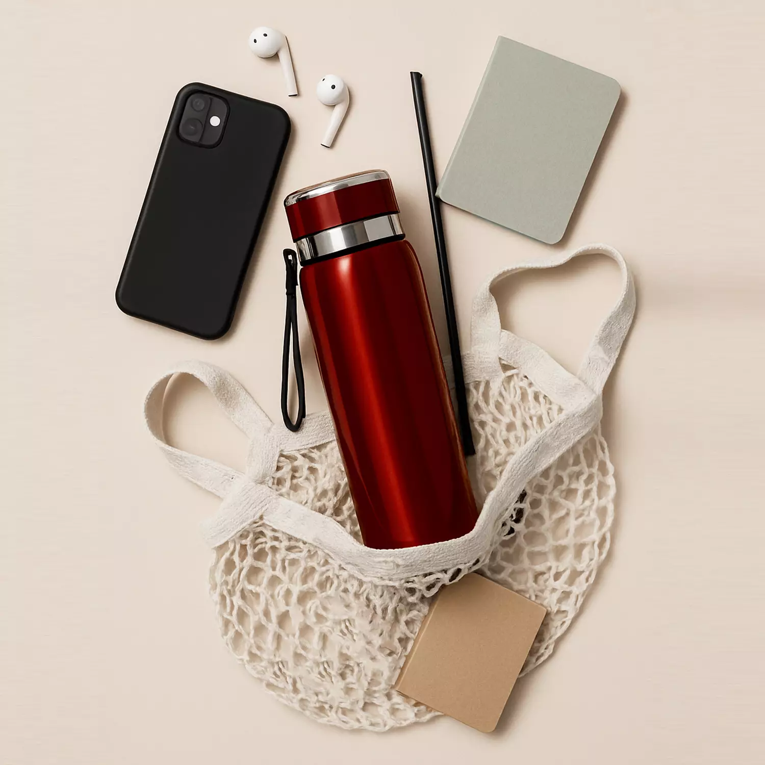 Wakakids Botol Minum Termos Stainless Steel Vacuum Cup Tumbler Portable 800ml K1316 Venhs Merah