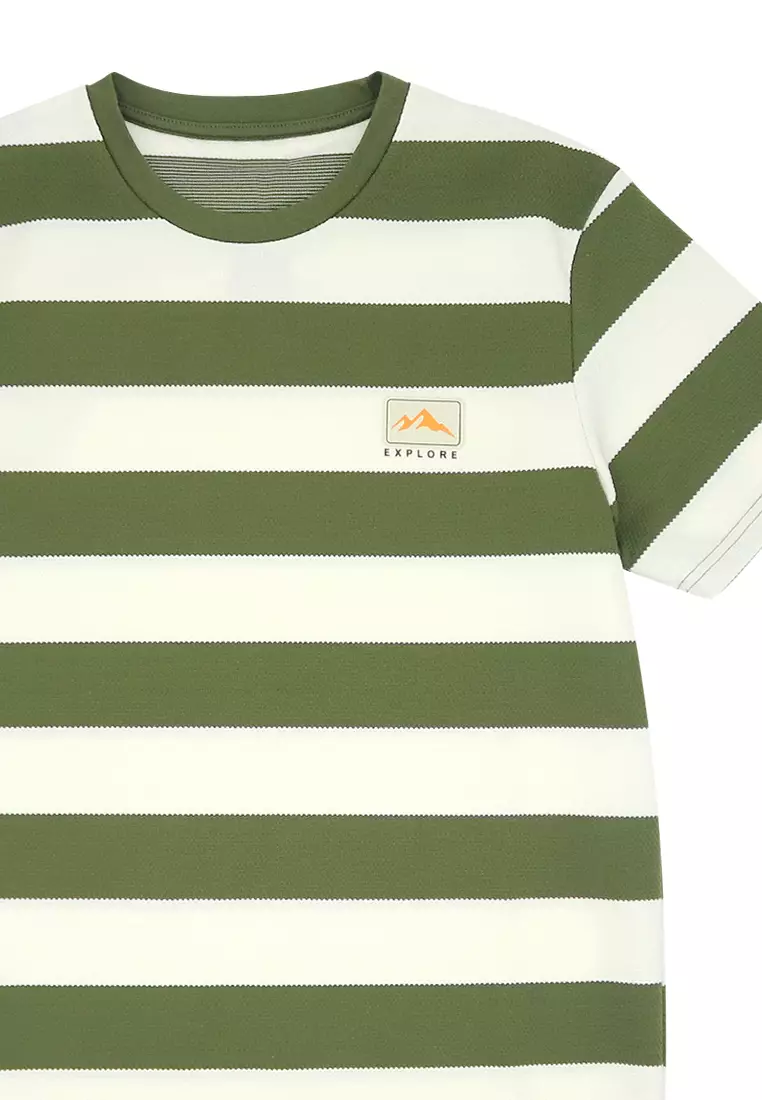 Men's Graphic Stripe T-Shirt "Explore"