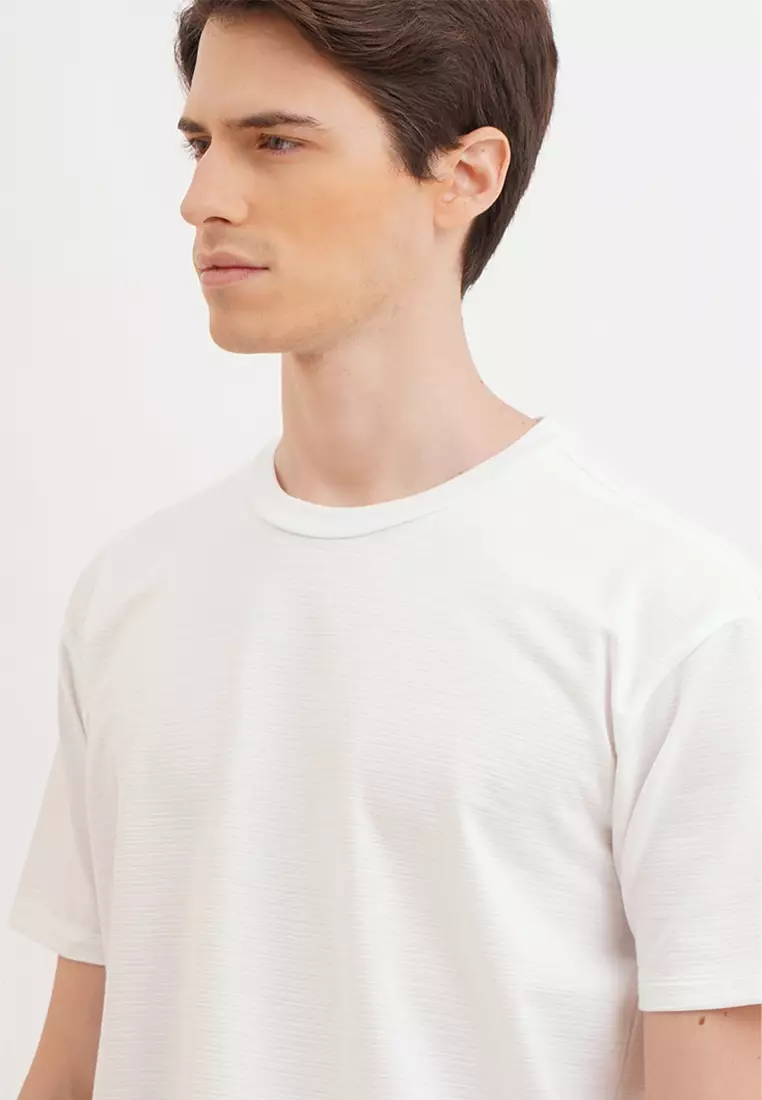 Penshoppe plain top white shirt