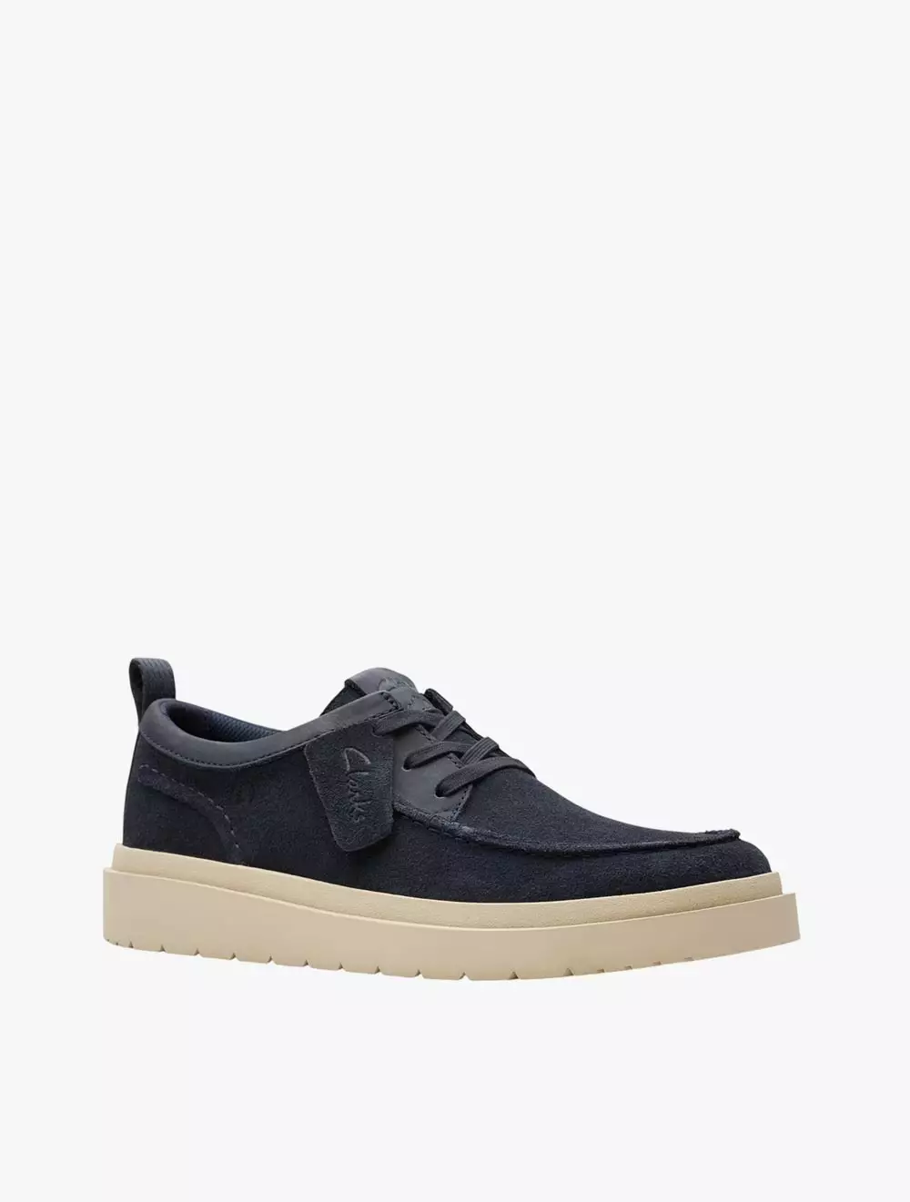 Clarks Polden Moc Navy Suede