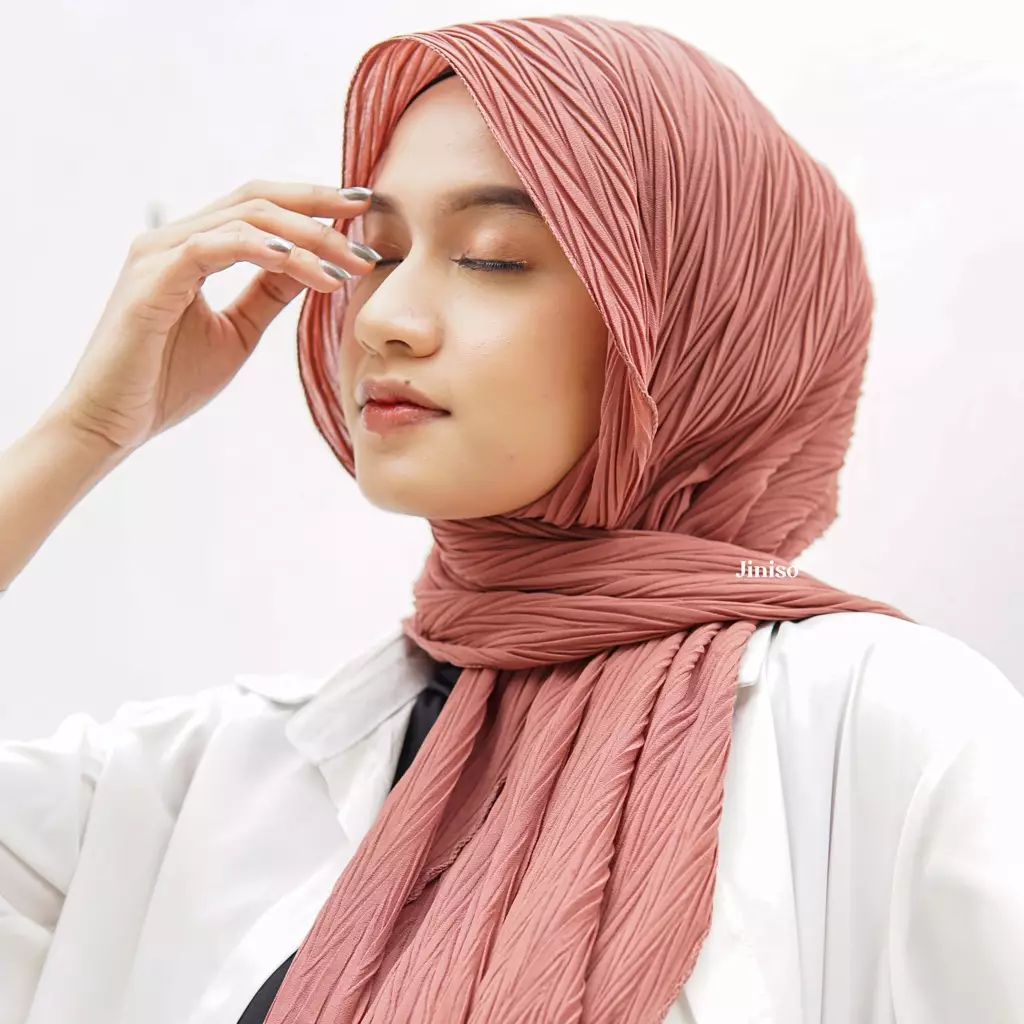 AURA Active Hijab Pashmina Flowy Plisket Breeze