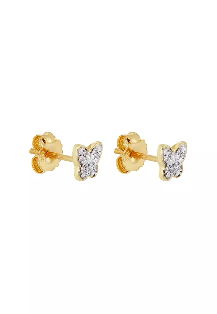 Buy Habib Habib Diamond Earrings In 375 9k Yellow Gold 457520224 Online 