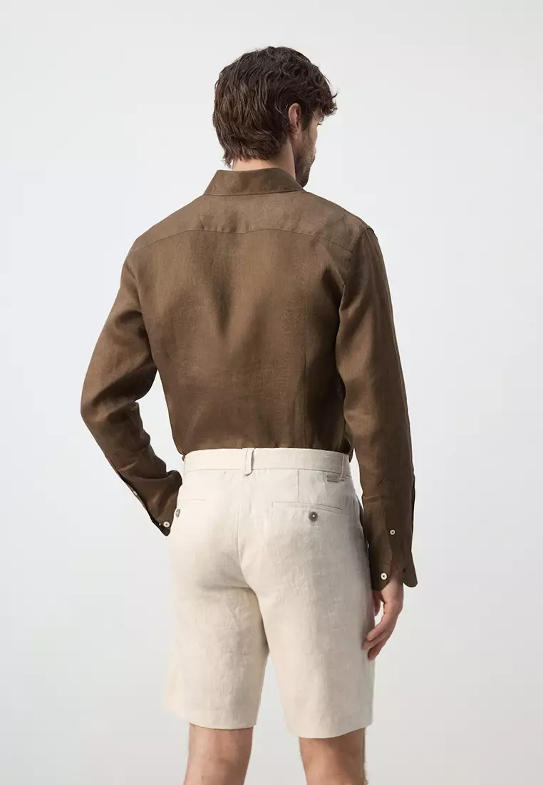 100% Linen Slim-Fit Shirt