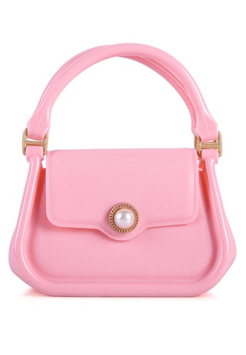 London Rag pink Pink Croc Textured Mini Handbag 2D3E2ACF6903A1GS_1