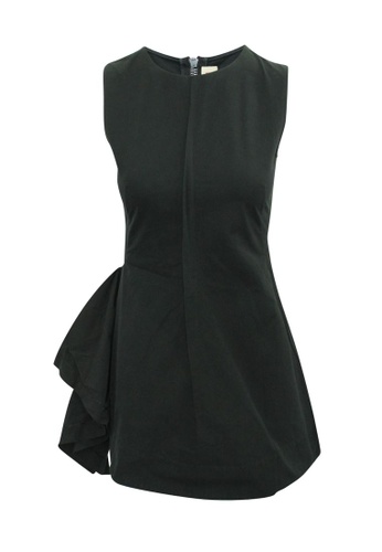 Marni black marni Black Mini Dress with Side Decoration BC8F8AAA21EC9DGS_1