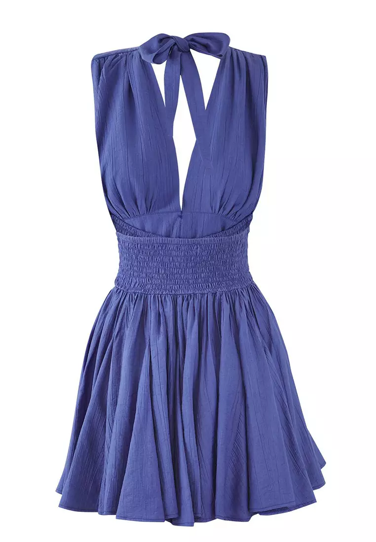 sachin and babi light blue dress Shop our Chiffon Halter Skater Dress in Navy/floral