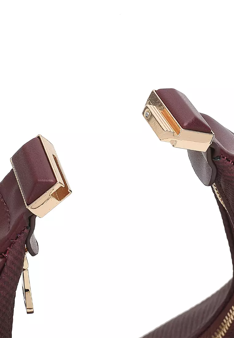 Women's Top Handle Bag / Sling Bag / Crossbody Bag / Shoulder Bag - Maroon