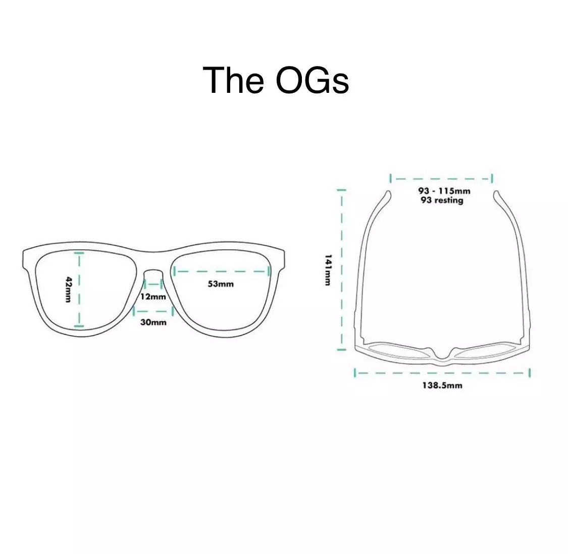 Goodr Kacamata Olahraga OG - Dinner Mint Debauchery